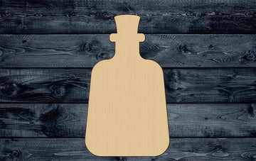 Poison Bottle Witch Wood Cutout Shape Silhouette Blank Unpainted 1/4 inch thick