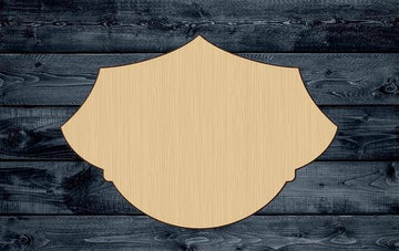 Police Cop Hat Wood Cutout Silhouette Blank Unpainted Sign 1/4 inch thick
