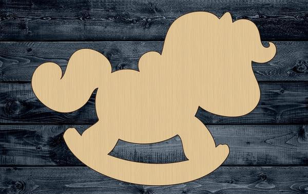 Pony Circus Toy Wood Cutout Shape Silhouette Blank Unpainted Sign 1/4 inch thick