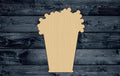 Popcorn Movie Wood Cutout Shape Silhouette Blank Unpainted Sign 1/4 inch thick