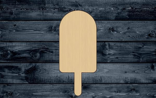 Popsicle Summer Wood Cutout Shape Silhouette Blank Unpainted Sign 1/4 inch thick