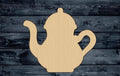 Pot Tea Coffee Mug Wood Cutout Shape Silhouette Blank Unpainted Sign 1/4 inch thick