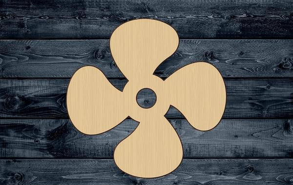 Propeller Ship Plane Wood Cutout Shape Silhouette Blank Unpainted Sign 1/4 inch thick
