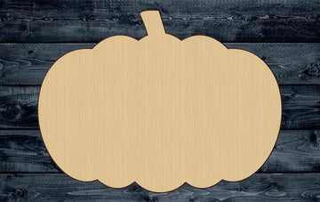 Pumpkin Halloween Wood Cutout Shape Silhouette Blank Unpainted Sign 1/4 inch thick