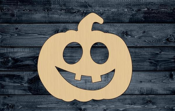 Pumpkin Halloween Wood Cutout Shape Silhouette Blank Unpainted Sign 1/4 inch thick
