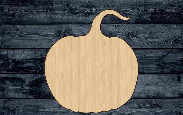 Pumpkin Halloween Wood Cutout Silhouette Blank Unpainted Sign 1/4 inch thick