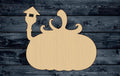 Pumpkin House Halloween Magic Wood Cutout Silhouette Blank Unpainted Sign 1/4 inch thick