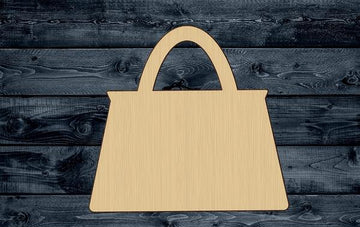 Purse Women Wallet Handbag Wood Cutout Shape Sign Silhouette 1/4 inch thick