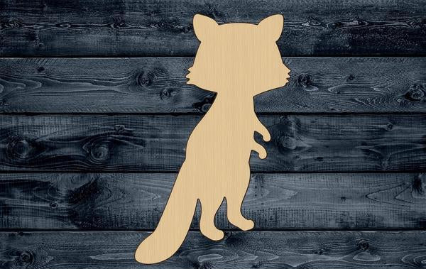 Racoon Baby Wood Cutout Shape Silhouette Blank Unpainted Sign 1/4 inch thick