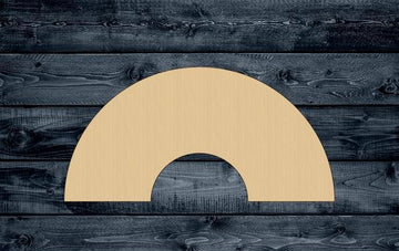 Rainbow Half Ring Wood Cutout Shape Silhouette Blank Unpainted Sign 1/4 inch thick