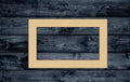 Rectangle Frame Wood Cutout Shape Silhouette Blank Unpainted Sign 1/4 inch thick