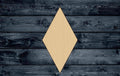 Rhombus Tile Wood Cutout Shape Silhouette Blank Unpainted Sign 1/4 inch thick
