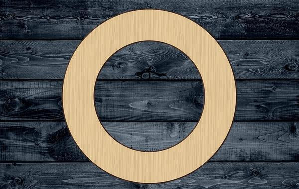 Ring Circle Wood Cutout Shape Silhouette Blank Unpainted Sign 1/4 inch thick
