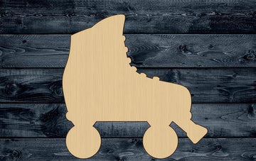 Roller Skate Skating Sport Shape Silhouette Blank Unpainted Wood Cutout Sign 1/4 inch thick