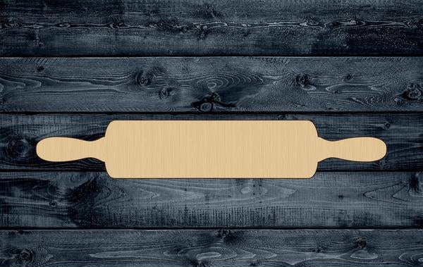 Rolling Pin Bakery Wood Cutout Shape Silhouette Blank Unpainted Sign 1/4 inch thick