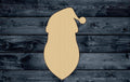 Santa Claus Wood Cutout Shape Silhouette Blank Unpainted Sign 1/4 inch thick