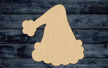 Santa Hat Christmas Wood Cutout Silhouette Blank Unpainted Sign 1/4 inch thick