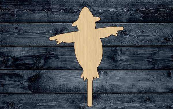 Scarecrow Decoy Wood Cutout Shape Silhouette Blank Unpainted Sign 1/4 inch thick