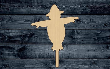 Scarecrow Decoy Wood Cutout Shape Silhouette Blank Unpainted Sign 1/4 inch thick