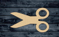 Scissors Wood Cutout Shape Silhouette Blank Unpainted Sign 1/4 inch thick