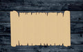 Scroll Paper Ancient Old Wood Cutout Shape Blank Unpainted Sign 1/4 inch thick