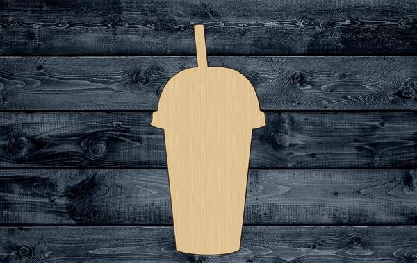 Shake Milk Drink Wood Cutout Silhouette Blank Unpainted Sign 1/4 inch thick