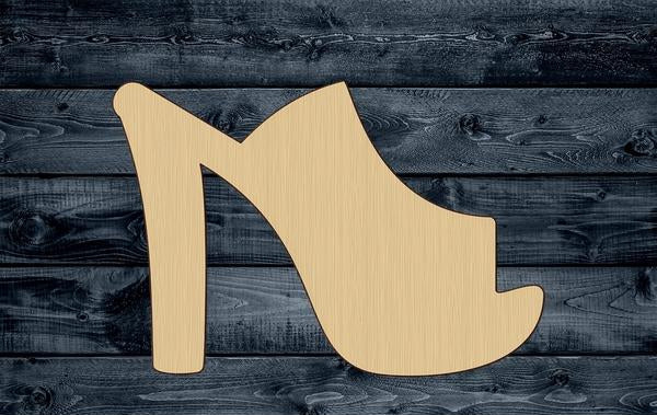 Show Women Vintage Wood Cutout Contour Silhouette Blank Unpainted Sign 1/4 inch thick