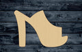 Show Women Vintage Wood Cutout Contour Silhouette Blank Unpainted Sign 1/4 inch thick