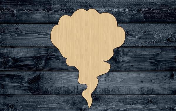 Smoke Explosion Steam Wood Cutout Shape Silhouette Blank Unpainted Sign 1/4 inch thick