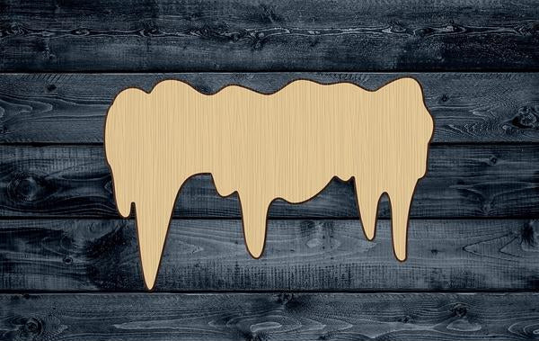 Snow Winter Cap Top Wood Cutout Shape Blank Unpainted Sign 1/4 inch thick