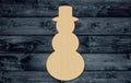 Snowman Winter Wood Cutout Shape Silhouette Blank Unpainted Sign 1/4 inch thick
