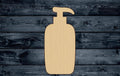 Soap Hand Sanitizer Wood Cutout Shape Silhouette Blank Unpainted Sign 1/4 inch thick