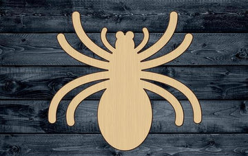 Spider Insect Halloween Wood Cutout Shape Silhouette Blank Unpainted Sign 1/4 inch thick