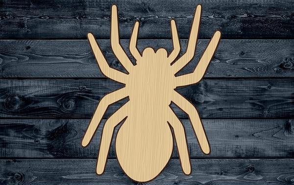Spider Insect Wood Cutout Shape Silhouette Blank Unpainted Sign 1/4 inch thick