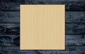 Square Shape Silhouette Blank Unpainted Wood Cutout Sign 1/4 inch thick
