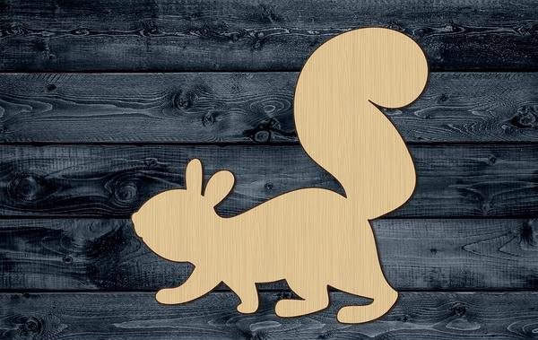 Squirrel Acorn Wood Cutout Shape Silhouette Blank Unpainted Sign 1/4 inch thick