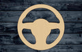 Steering Wheel Racing Wood Cutout Silhouette Blank Unpainted Sign 1/4 inch thick