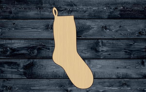 Stockings Christmas Wood Cutout Shape Silhouette Blank Unpainted Sign 1/4 inch thick