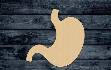 Stomach Anatomy Wood Cutout Shape Silhouette Blank Unpainted Sign 1/4 inch thick