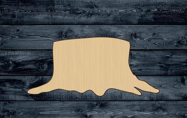 Stump Log Tree Wood Cutout Party Shape Blank Unpainted Sign 1/4 inch thick