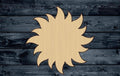 Sun Summer Beach Wood Cutout Silhouette Blank Unpainted Sign 1/4 inch thick