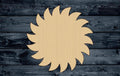 Sun Summer Beach Wood Cutout Silhouette Blank Unpainted Sign 1/4 inch thick