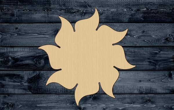 Sun Summer Beach Wood Cutout Silhouette Blank Unpainted Sign 1/4 inch thick