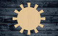 Sun Summer Beach Wood Cutout Silhouette Blank Unpainted Sign 1/4 inch thick
