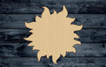 Sun Summer Beach Wood Cutout Silhouette Blank Unpainted Sign 1/4 inch thick
