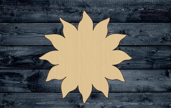 Sun Summer Beach Wood Cutout Silhouette Blank Unpainted Sign 1/4 inch thick