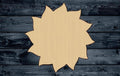 Sun Summer Shape Silhouette Blank Unpainted Wood Cutout Sign 1/4 inch thick