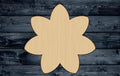 Sunflower Flower Shape Silhouette Blank Unpainted Wood Cutout Sign 1/4 inch thick