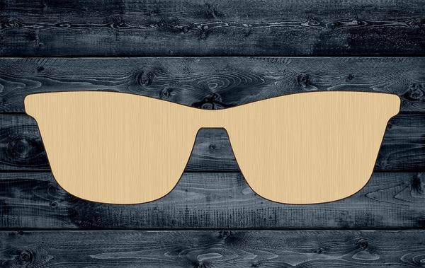 Sunglasses Eyeglasses Shape Silhouette Blank Unpainted Wood Cutout Sign 1/4 inch thick