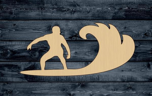 Surf Surfer Tide Wood Cutout Party Shape Blank Unpainted Sign 1/4 inch thick